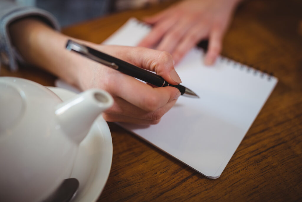 Woman writing