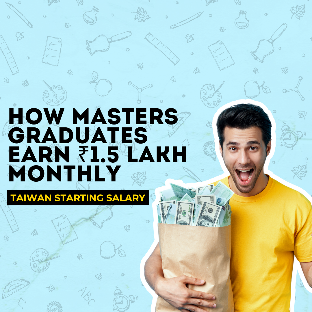 Taiwan Starting Salary: How Masters Graduates Earn ₹1.5 Lakh Monthly